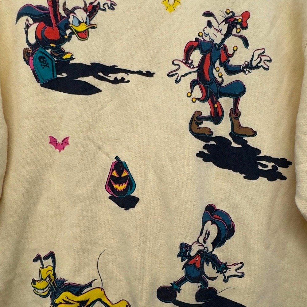 Disney Parks Mickey Mouse & Friends Halloween Pullover Sweatshirt 2023 Adult M - Picture 2 of 9